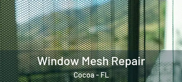 Window Mesh Repair Cocoa - FL